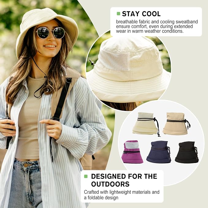TOP-EX XL/XXL Women’s Wide Brim Bucket Sun Hat - Image 5