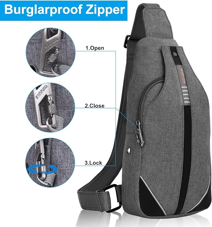 WATERFLY Small Crossbody Sling Backpack Anti Theft Backpack - Image 2