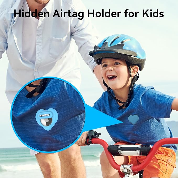 DDJ for AirTag Holder for Kids, Hidden Silicone Case for Apple AirTag GPS - Image 5