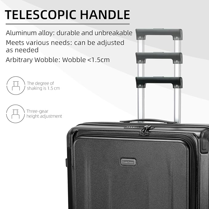 Premium Carry On Luggage, 29 Inch Top Opening Aluminum Frame Airline Approved - Image 5