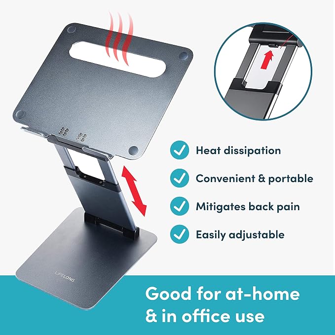 Lifelong Ergonomic Adjustable Laptop Stand - Image 5