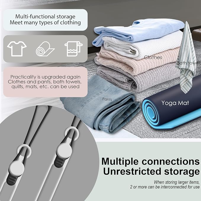 Nearockle 16Pcs 4.2" Silicone Cable Ties Cord Organizer - Image 4