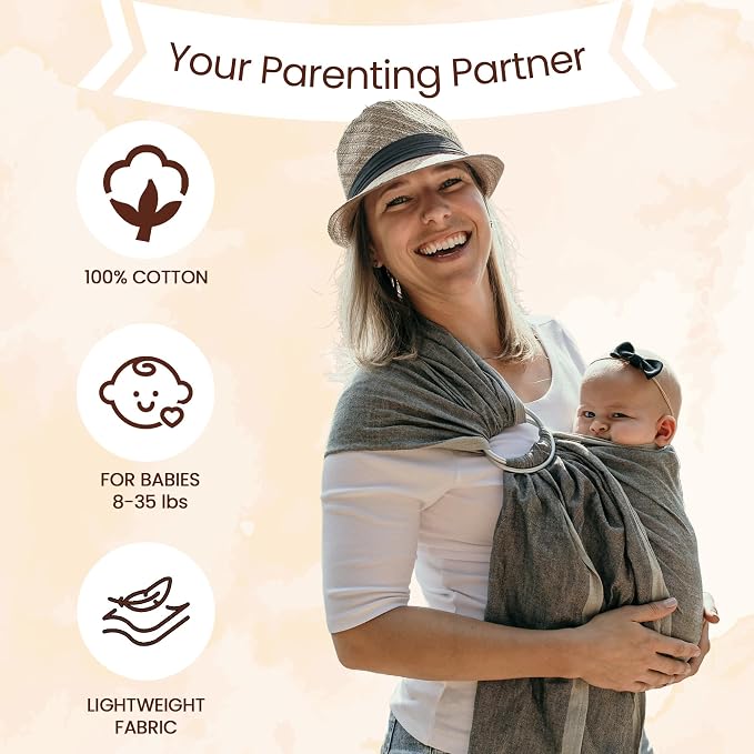 Hip Baby Wrap Ring Sling Baby Carrier - Image 6