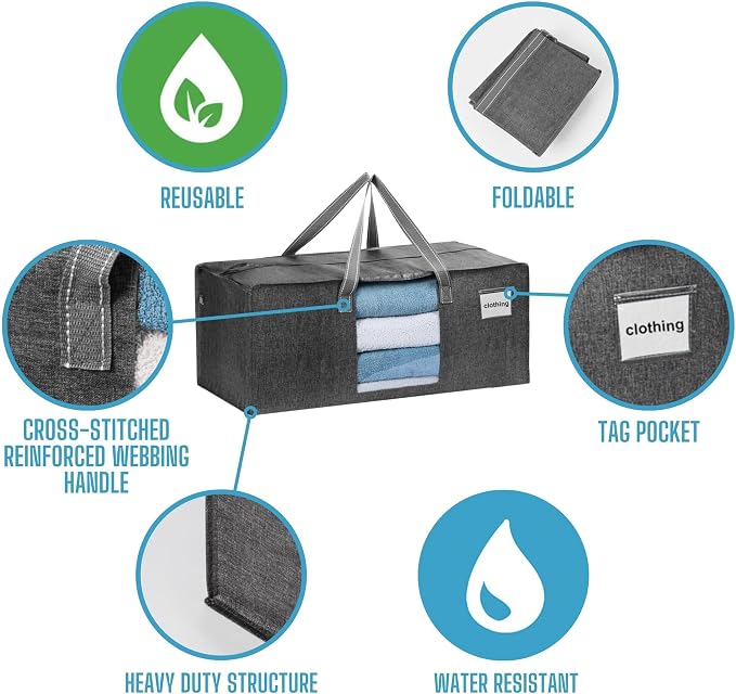 VENO 6 Pack Moving Bags Extra Large Storage Bags - Image 7
