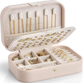 Vlando Travel Jewelry Case, PU Leather Travel Jewelry Box by VLANDO