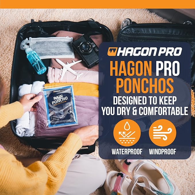 Hagon PRO Disposable Rain Ponchos - Image 6