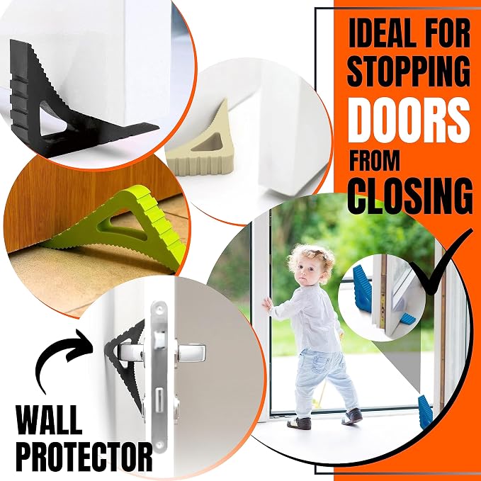 Pekasa Door Stopper & Window Stopper, Rubber Door Stop, Door Wedge Stopper - Image 3