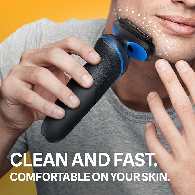 Braun Electric Shaver for Men, Series 5 5120s, Wet & Dry Shave, Turbo Shaving - Image 4