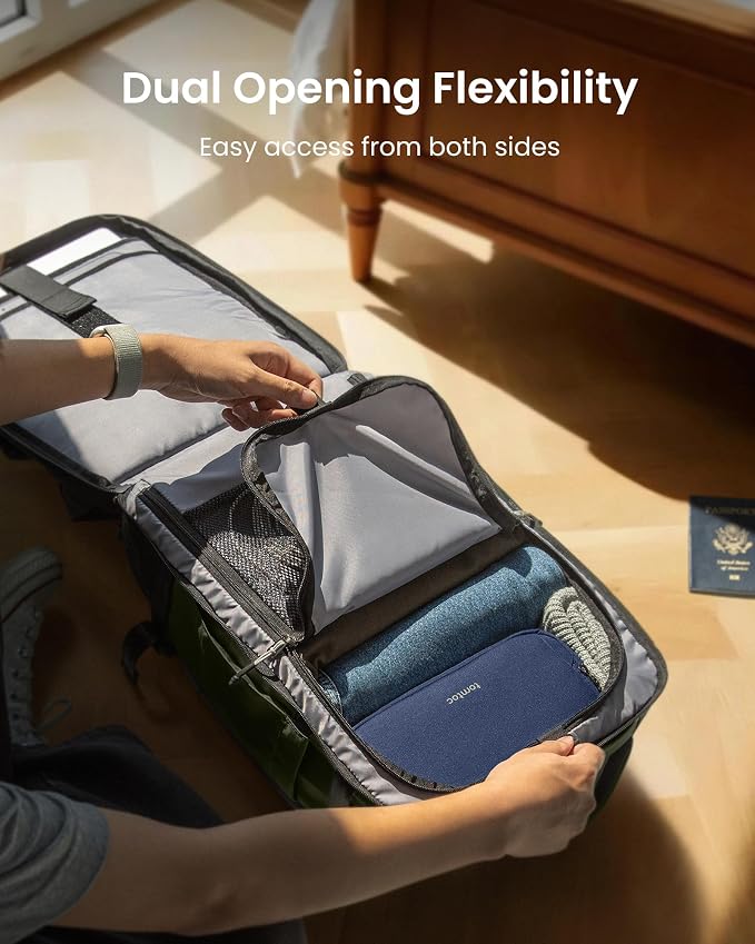 tomtoc Travel Backpack 40L, TSA Friendly Flight Approved Carry-on Luggage Hand - Image 6