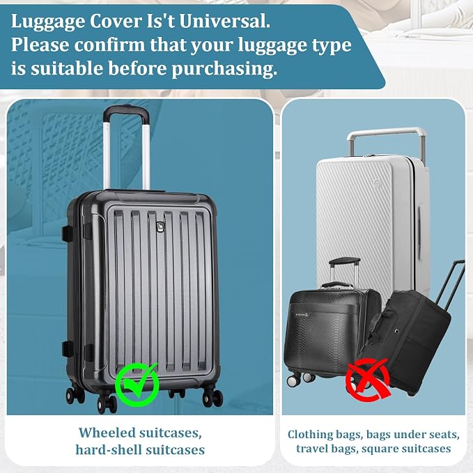 Upgraded Clear TPU Suitcase Cover Protector - Image 7