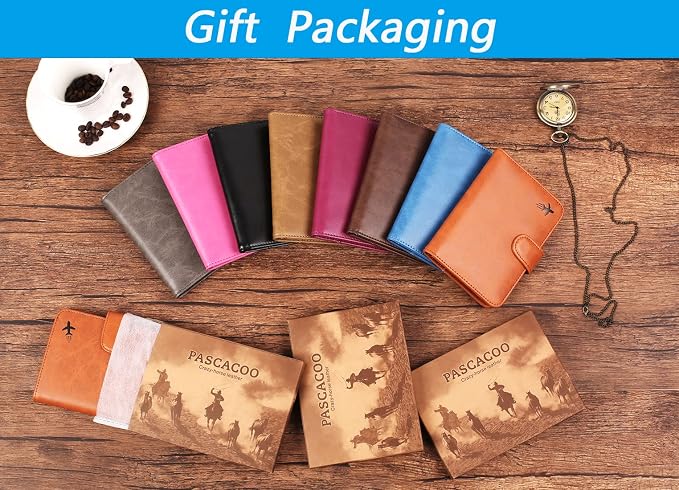 Passport Holder Cover Wallet RFID Blocking Leather Card Case Travel Accessories - Image 8