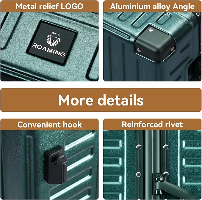 ROAMING Zipperless Luggage Airline Approved - Image 7