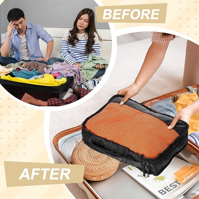 5 Pcs Packing Cubes for Suitcase Large Travel Cubes Carry on Luggage Organizer - Image 5