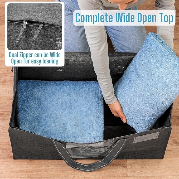 VENO 6 Pack Moving Bags, Comforter and Blanket Storage Bags - Image 2