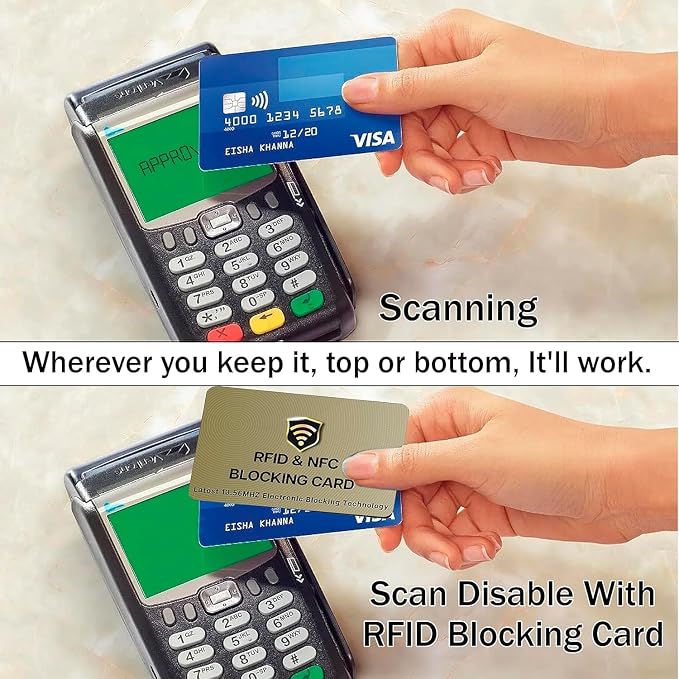 SaiTech IT RFID Cards, 5 Pack One Card Protects Entire Wallet Purse - Image 6