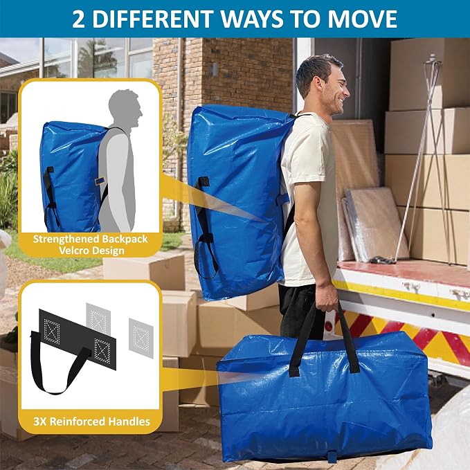 10 Pack Heavy Duty Extra Large Moving Bags - Image 4