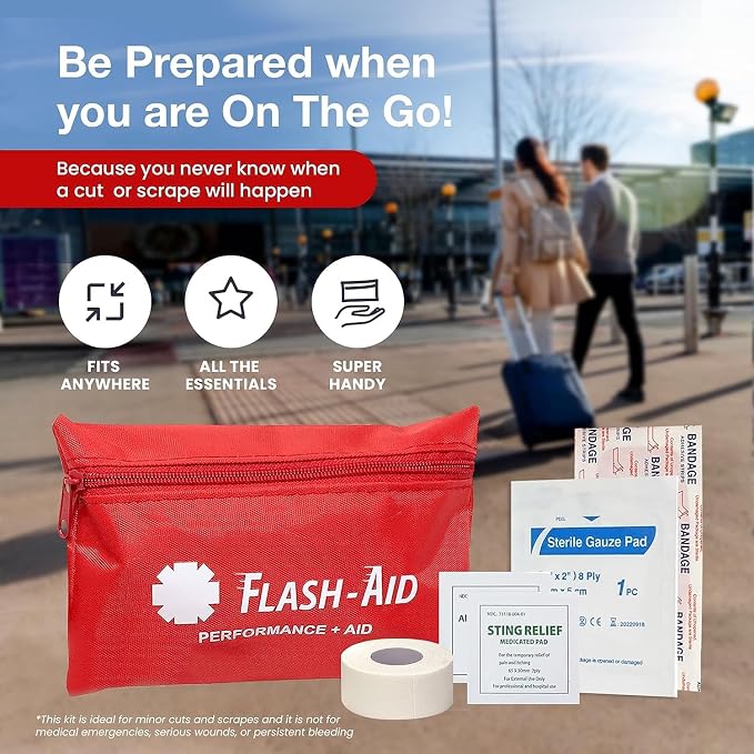 First Aid Kit – 4-Pack of Compact Travel IFAKs – Mini First Aid Kits - Image 7