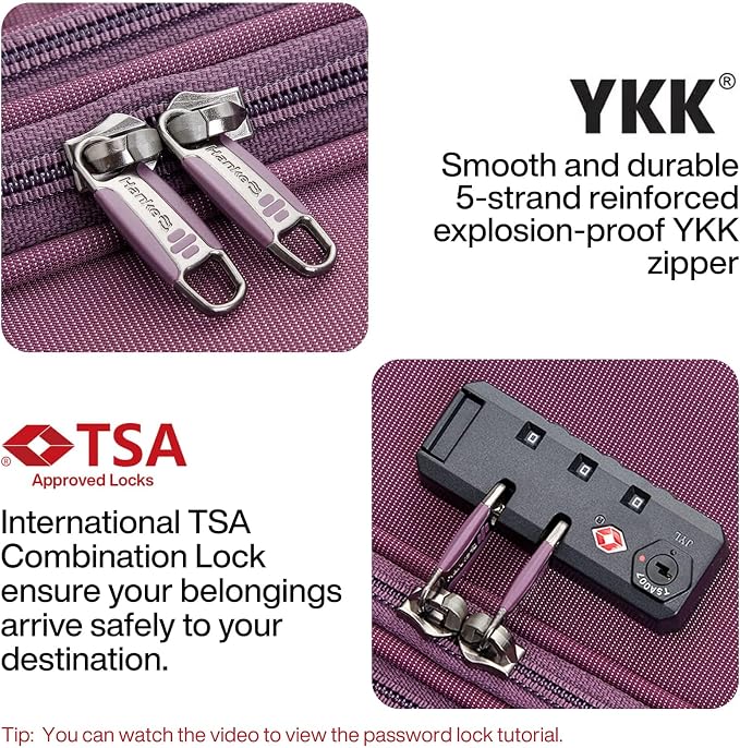 Hanke 20/24/28 Inch 3 Piece Luggage Set - Image 7