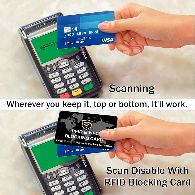 SaiTech IT 2 Pack RFID Blocking Card NFC Contactless Debit/Credit Card ATM - Image 7