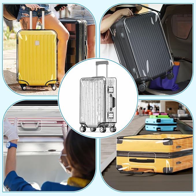 Yotako Clear PVC Suitcase Cover Protectors 26 Inch Luggage Cover - Image 8