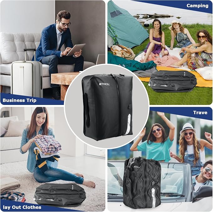 TPU Vacuum Bag for Travel, 70D Nylon Reusable Compression Bag - Image 8