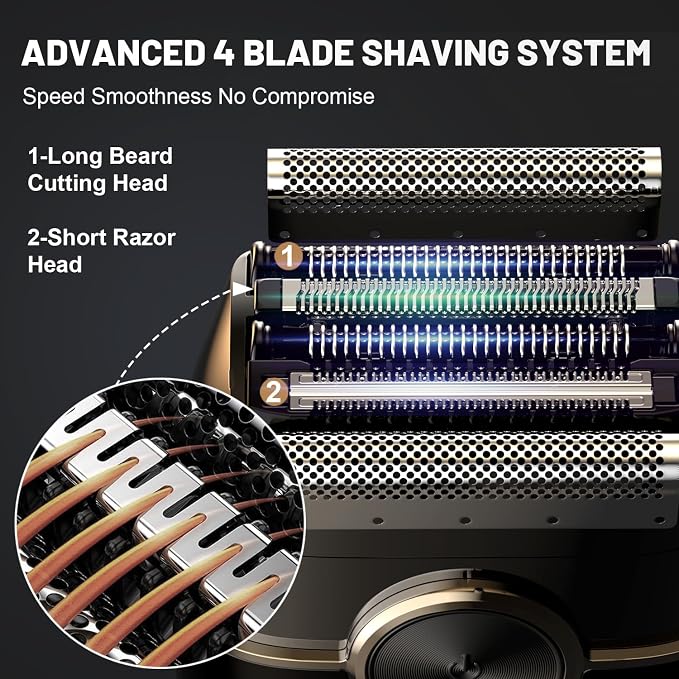 Electric Foil Shavers for Men: Upgraded Mini Electric Razor - Image 3