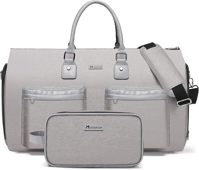 Convertible Garment Bag with Toiletry Bag, Modoker Carry on Garment Duffel Bag by Modoker