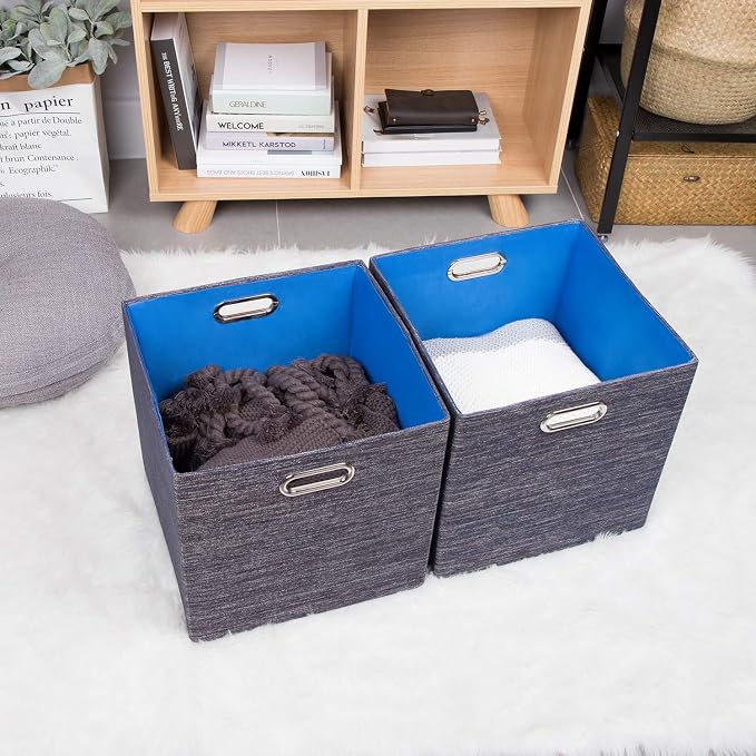 Posprica Storage Cubes, 11×11 Foldable Storage Bins, Thick and Heavy duty - Image 6