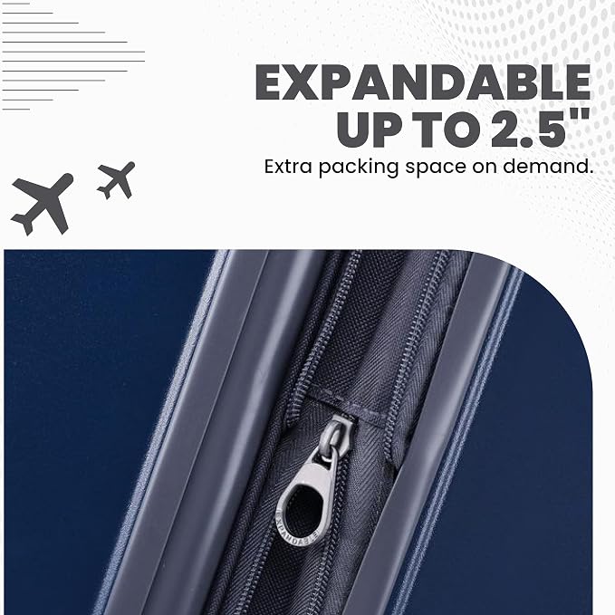 Spyder Carve 3 Piece Set with 360° Spinner Wheels, TSA Approved Lock - Image 5