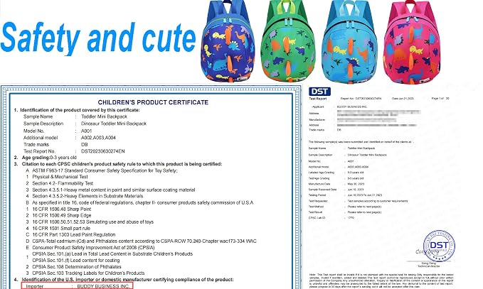 DB Toddler Mini Dinosaur Backpack - Image 6