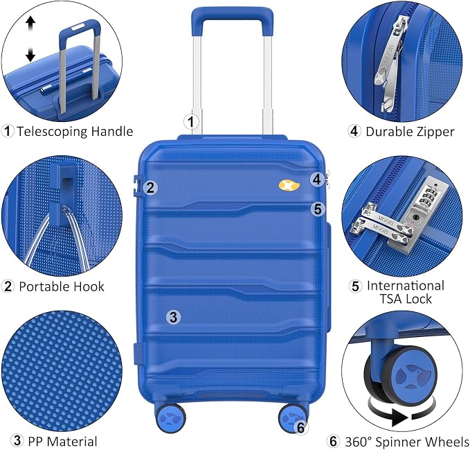 Luggage Sets 3 Piece, Hard Shell Luggage Sets - Image 5