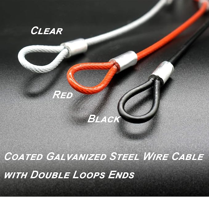 15 pcs 7.9 inch 3mm Thickness Galvanized Steel Wire Cable - Image 5