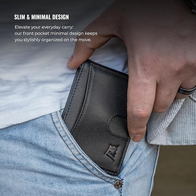 Kings Loot Custom Wallet for Men | Engraved Leather Slim Wallet - Image 3