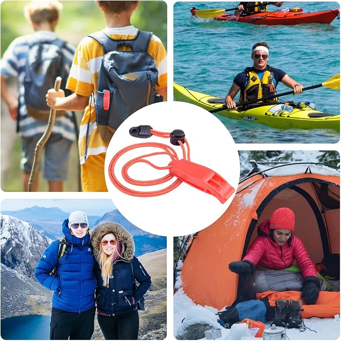 5 Pack Whistles Emergency, Shrill Loud Kayak Safety Whistle - Image 7