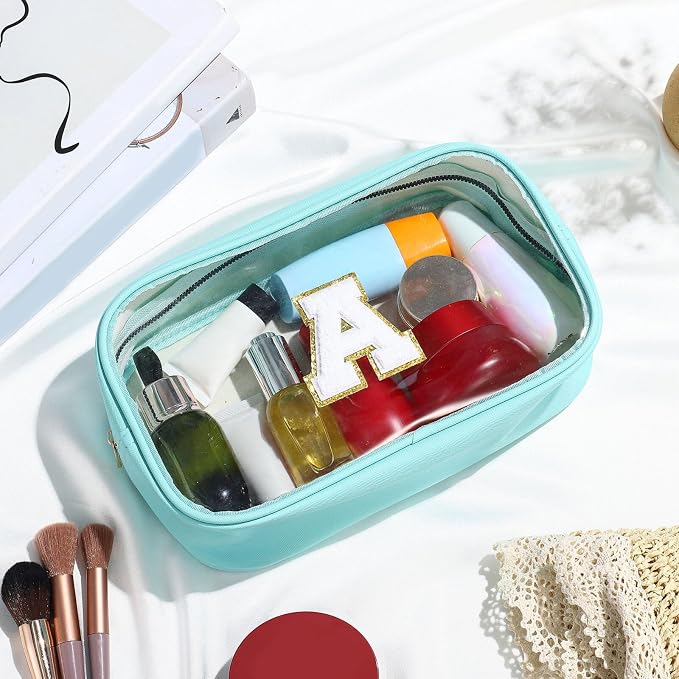 YOOLIFE Initial Clear Makeup Bag | Waterproof Large Travel Makeup Bag | - Image 7