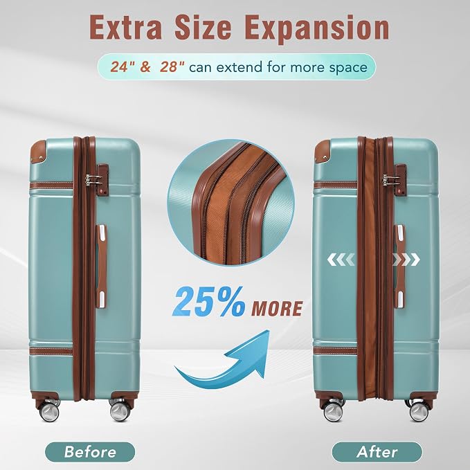 Merax Luggage Set 2 Piece Suitcase Set - Image 5