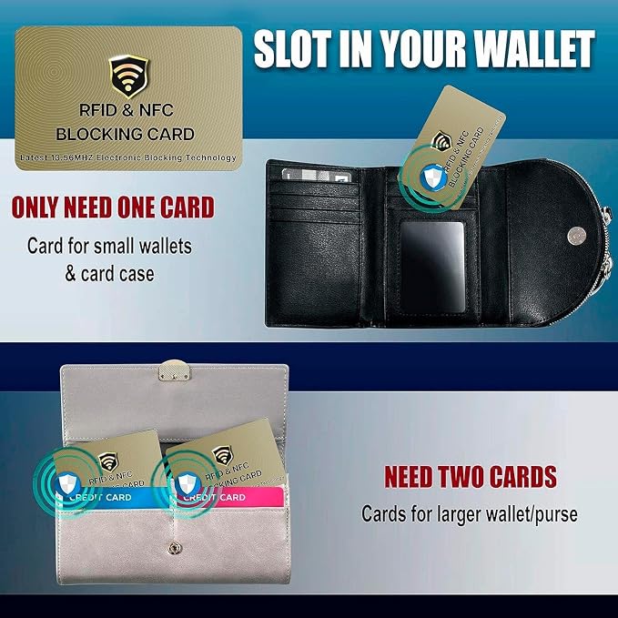SaiTech IT RFID Cards, 5 Pack One Card Protects Entire Wallet Purse - Image 7