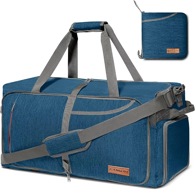 Canway 85L Travel Duffel Bag, Foldable Weekender Bag by CANWAY