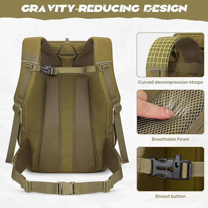 Maelstrom Tactical Backpack for Men, 40L Military Backpack, Water Resistant - Image 5