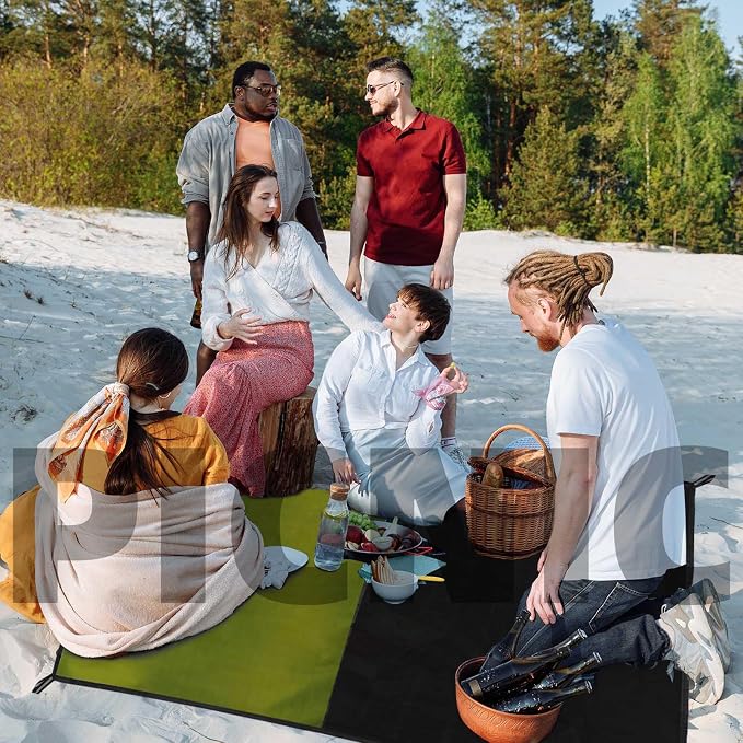 Frelaxy Pocket Picnic Blanket, Waterproof Sandproof Beach Mat, Compact Camping - Image 6
