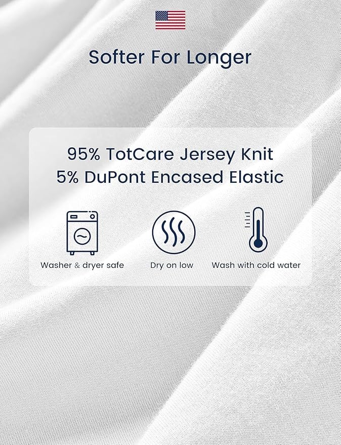 TotAha Premium Stretchy Crib Sheets-Hypoallergenic, Silky Comfort, Buttery Soft - Image 4