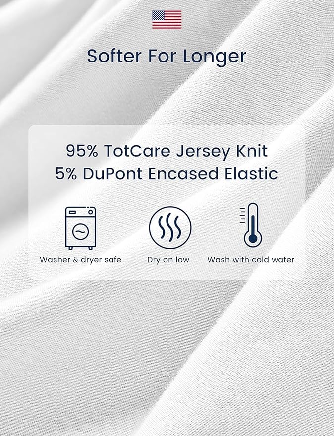 TotAha Premium Stretchy Crib Sheets-Hypoallergenic, Silky Comfort, Buttery Soft - Image 4