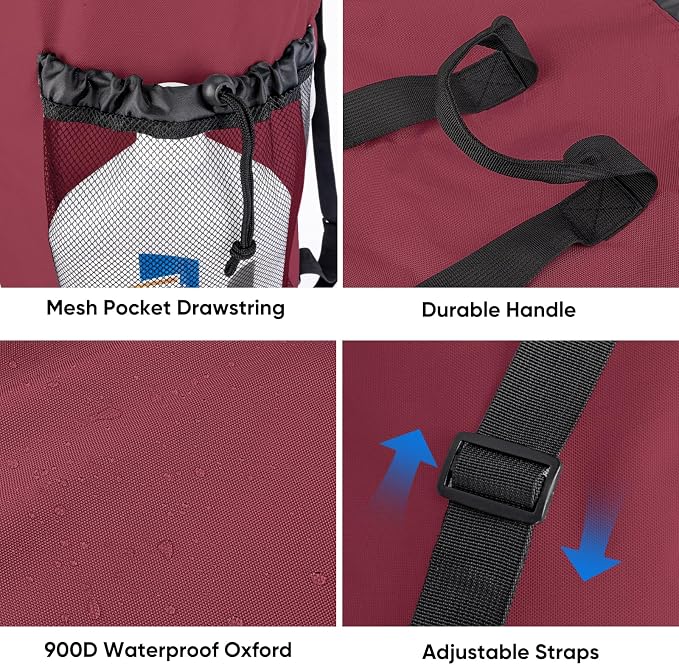 BALEINE 120L Laundry Bag Backpack, 900D Oxford Fabric Large Travel Laundry Bags - Image 4