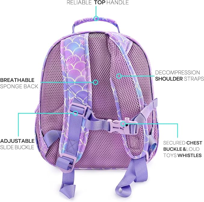mibasies Toddler Backpack for Girls 2-4: Cute Kids Backpacks for Girls - Image 3