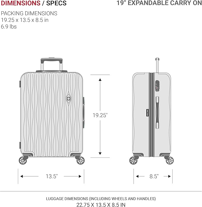 SwissGear 7272 Energie Expandable Hardside Luggage - Image 9