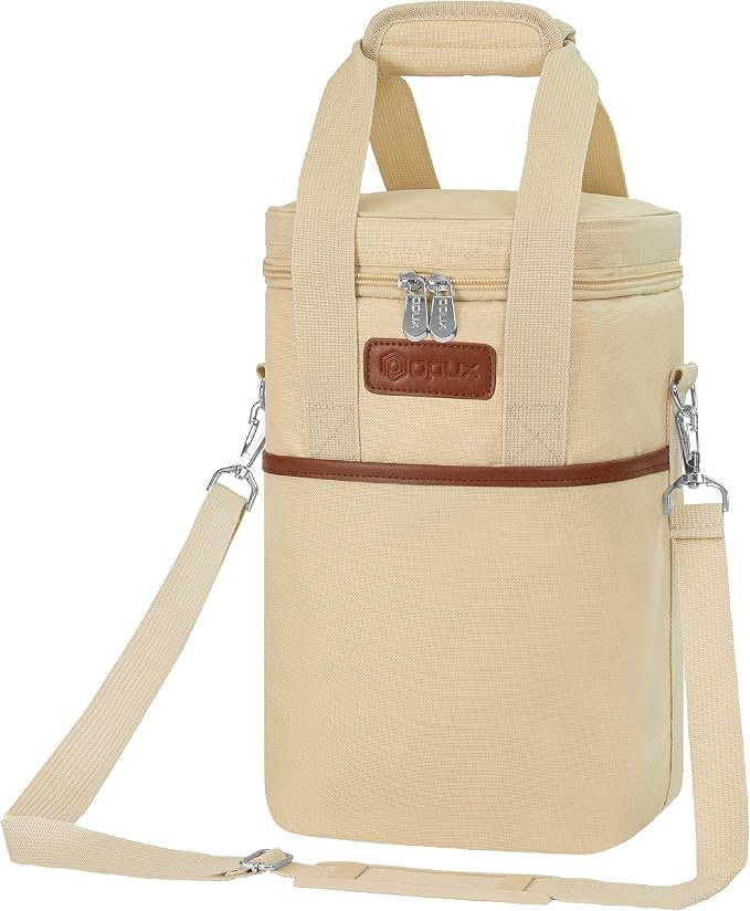 Opux 4 Bottle Insulated Wine Cooler Bag - Image 9