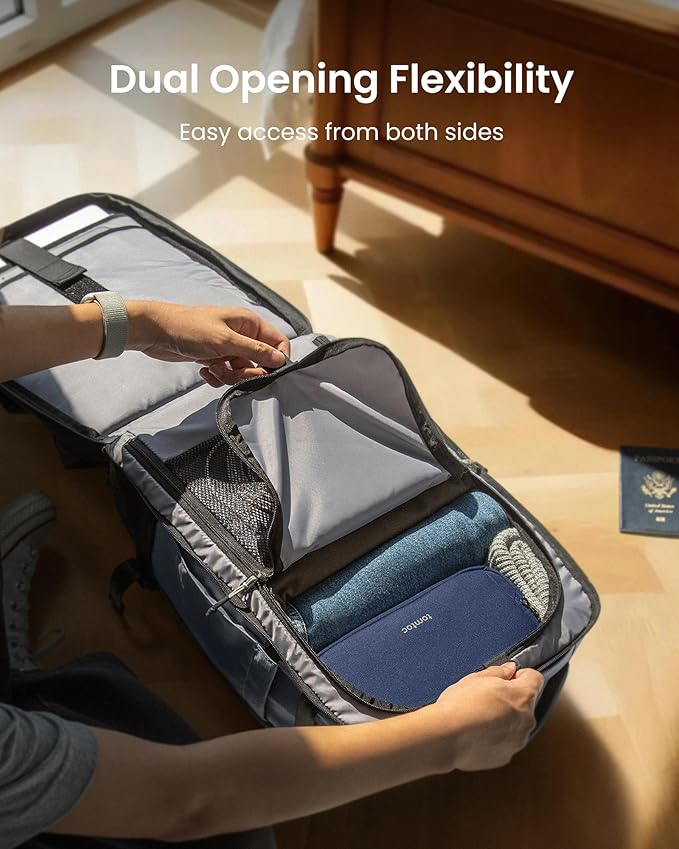 tomtoc Travel Backpack 40L, TSA Friendly Flight Approved Carry-on Luggage Hand - Image 6