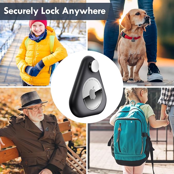 Airtag Holder for Kids Hidden 2 Pack Upgraded GPS Tracker Case, Anti-Removal - Image 4