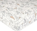 Crane Baby 100% Cotton Sateen Fitted Baby Sheets, Breathable, Fits 28X52 by CraneBaby