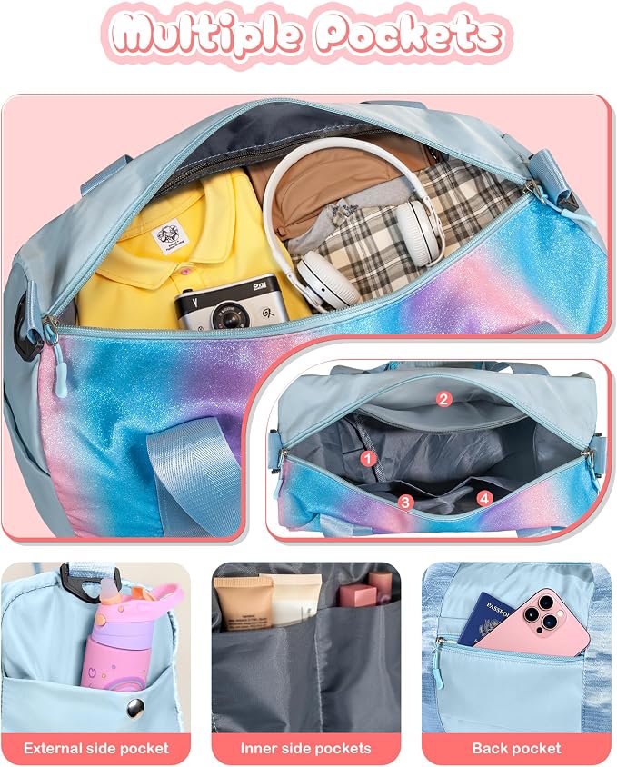 Gifts for 4 5 6 7 8 9 10 Year Old Girls-Girl Gym Bag - Image 5